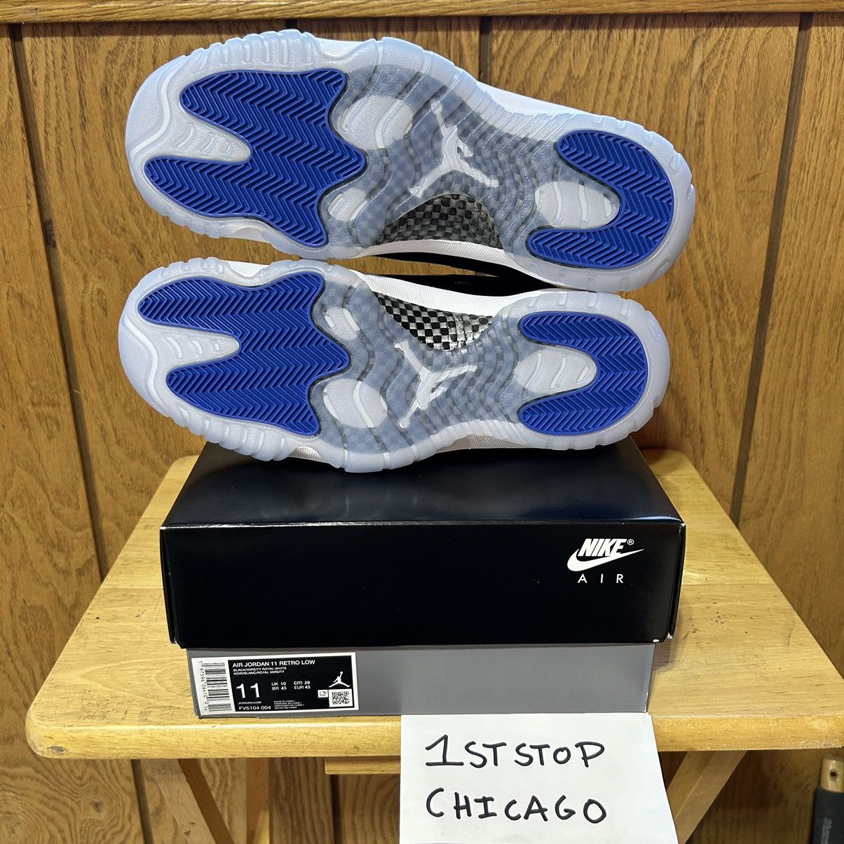 Jordan Brand × Nike Air Jordan 11 Low Retro Space Jam Mens 11 DS FV5104-004 NEW Size US 11 / EU 44 - 8 Thumbnail