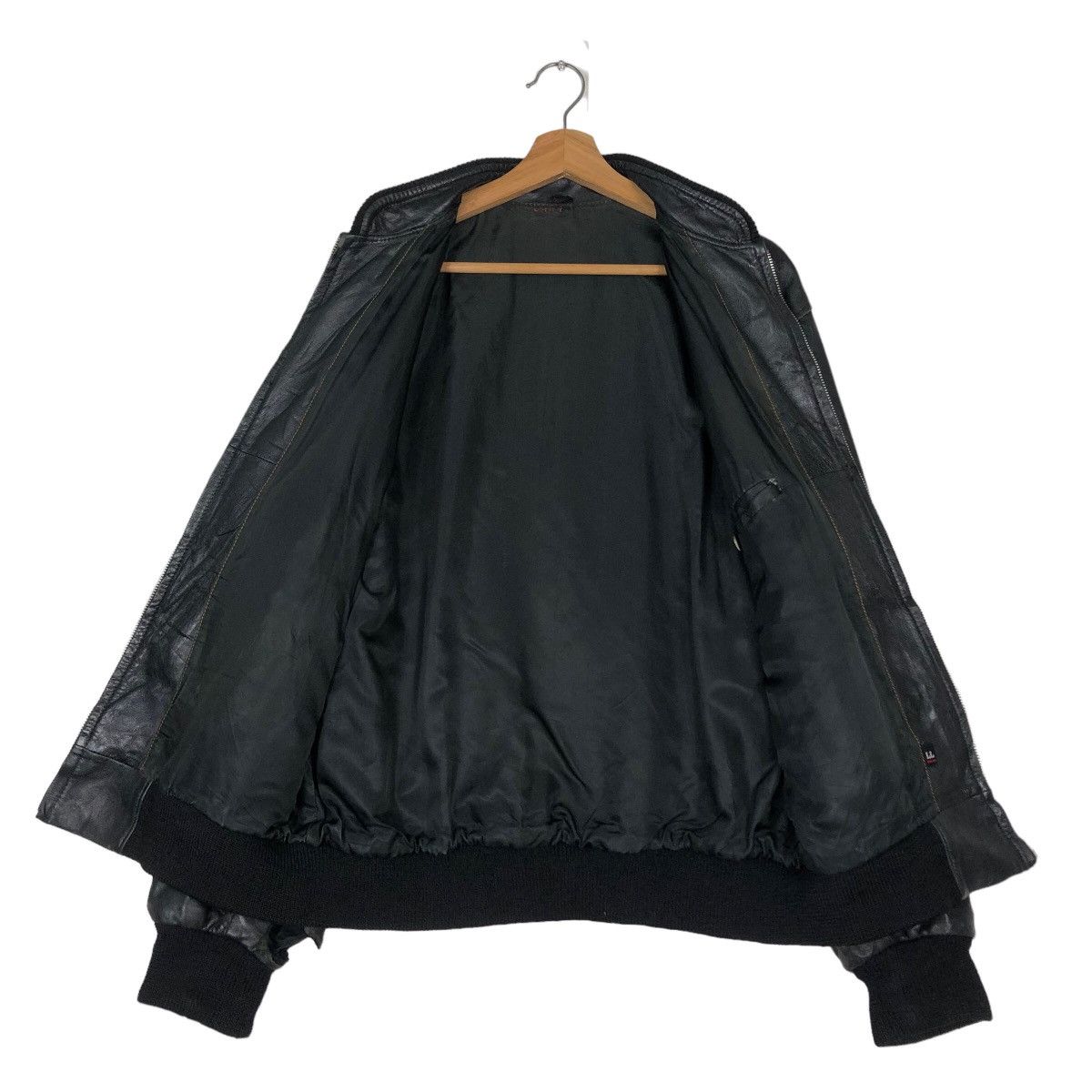 Japanese Brand 🔥Vintage Bomber Biker Leather Jacket Japan Issey Miyake Size US L / EU 52-54 / 3 - 13 Thumbnail