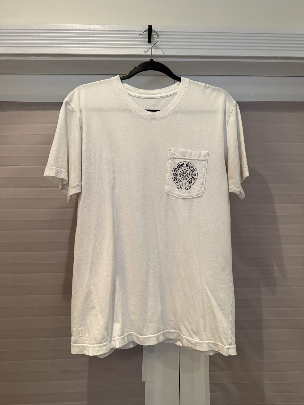 Chrome Hearts Horseshoe White Pocket Tee Size US L / EU 52-54 / 3 - 1 Thumbnail