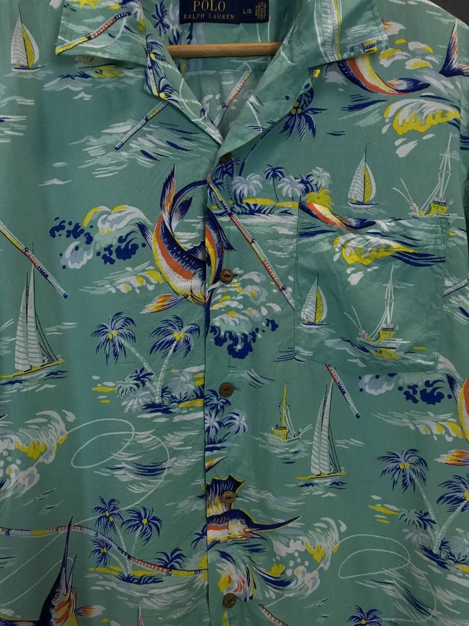 Polo Ralph Lauren Polo Ralph Lauren designer Hawaiian shirt Size US L / EU 52-54 / 3 - 3 Thumbnail