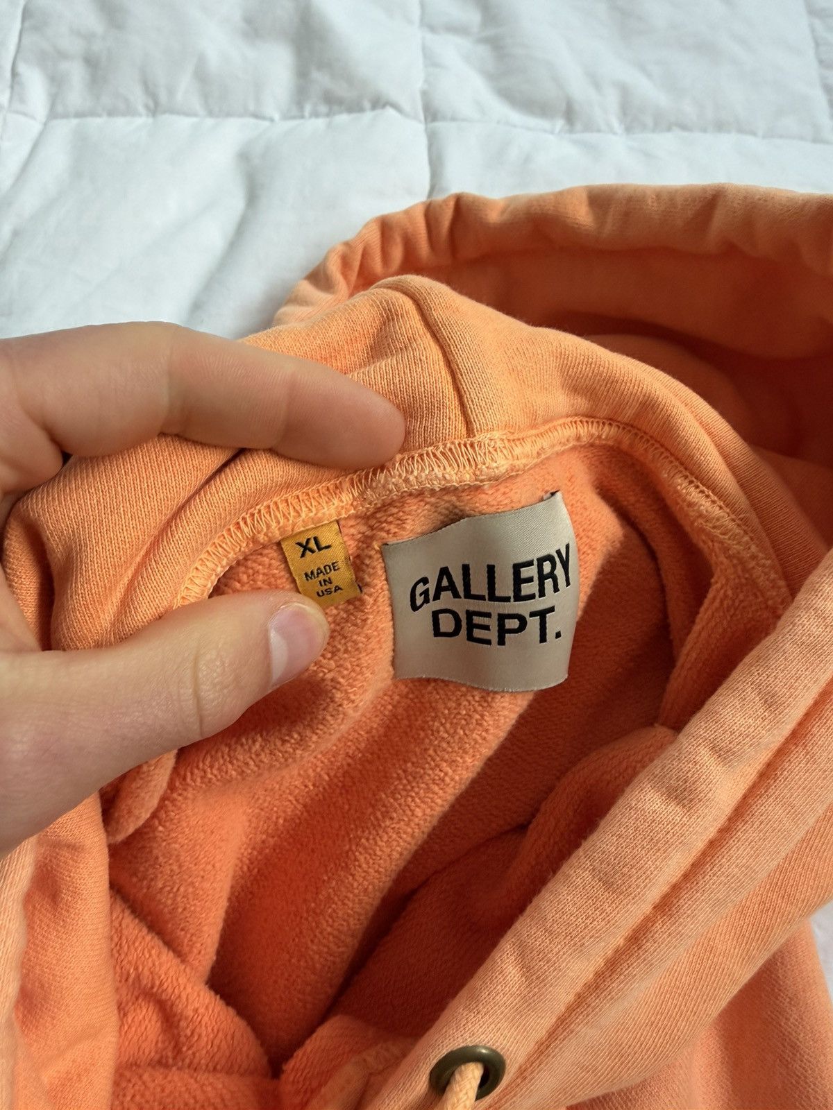 Gallery Dept. Gallery Dept logo orange hoodie Size US XL / EU 56 / 4 - 7 Thumbnail
