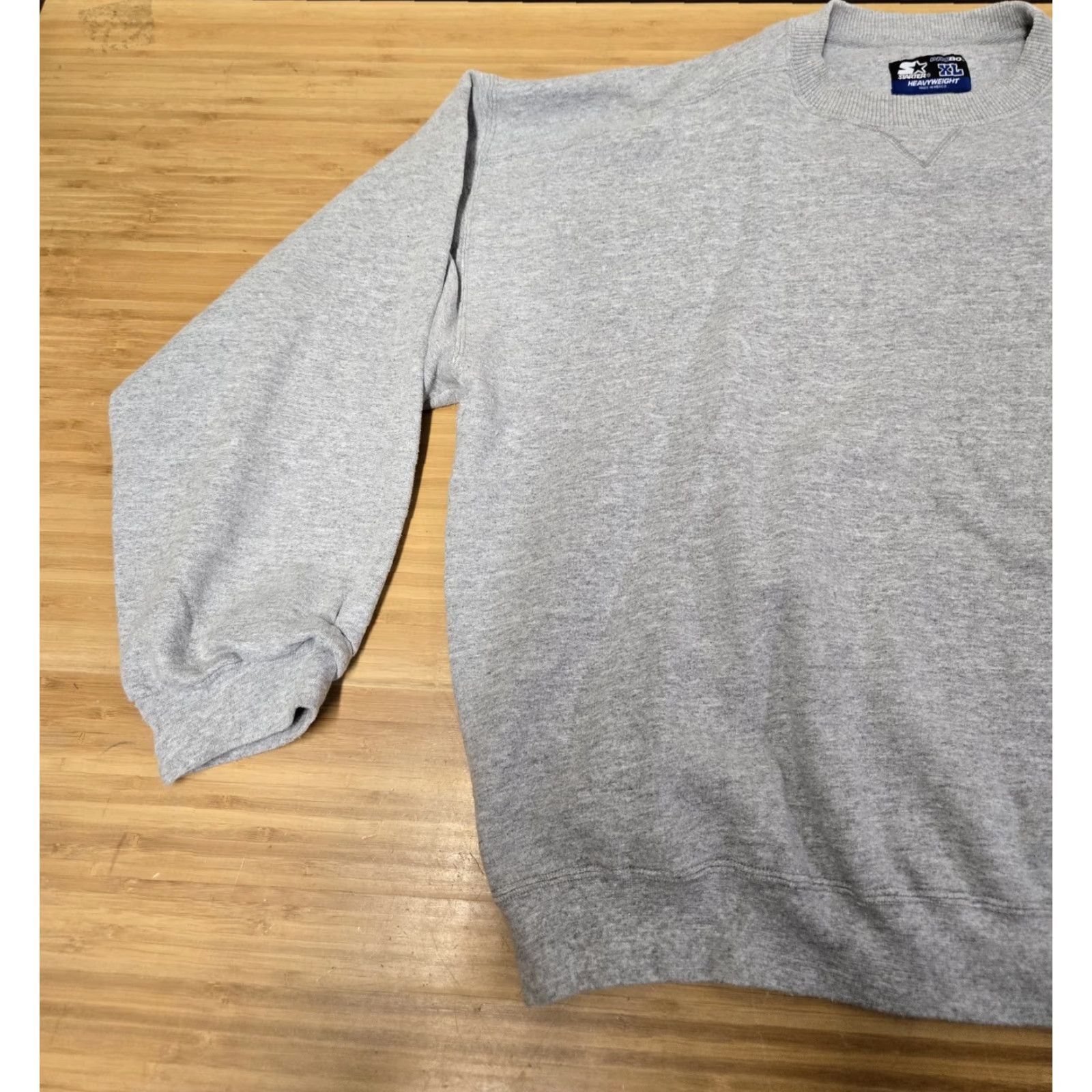 Starter Starter Sweatshirt Mens XL Gray Pro 30 Heavyweight Crewneck Pullover Embroidered Size US XL / EU 56 / 4 - 4 Thumbnail
