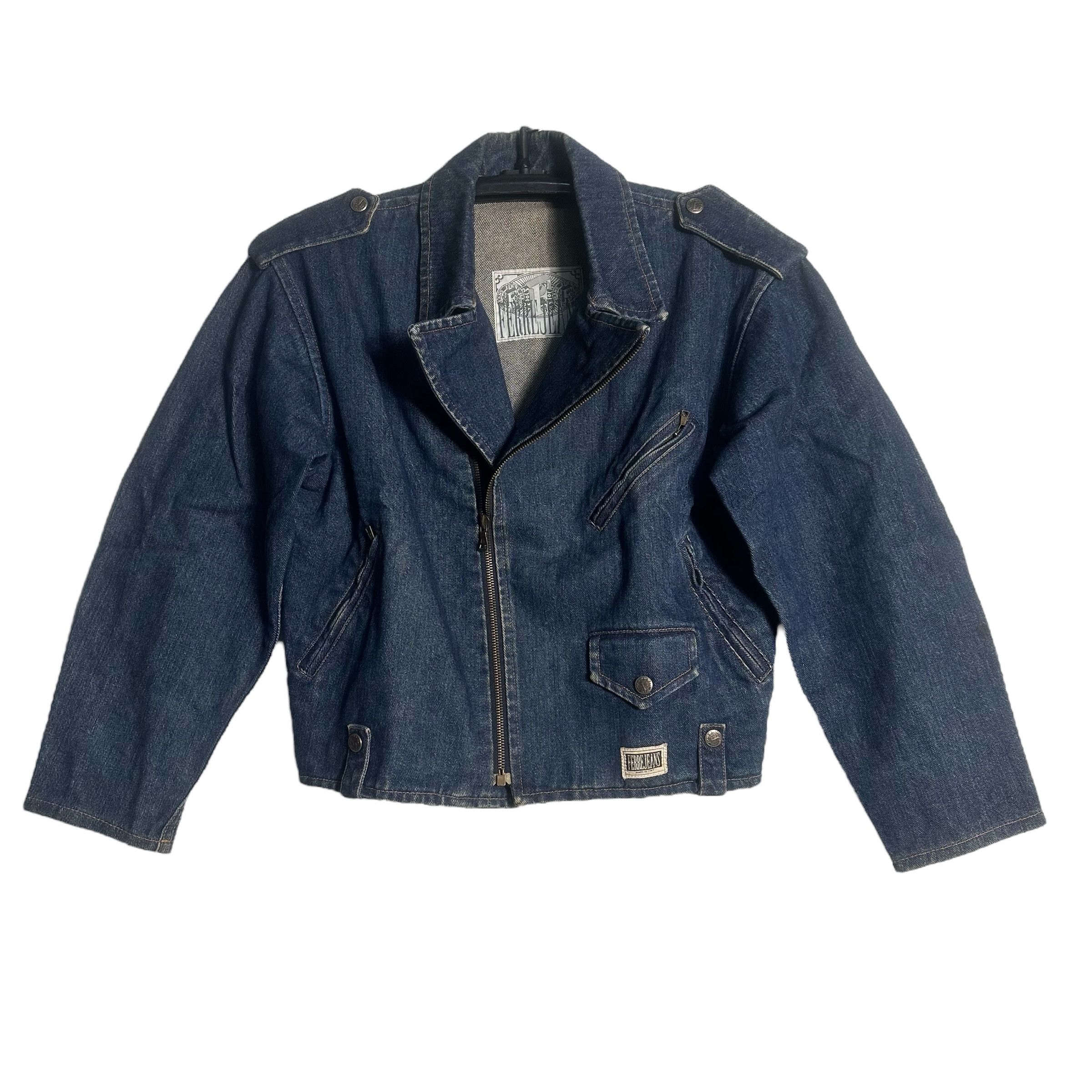 Gianfranco Ferre 🔥RARE🔥Vintage Gianfranco Ferre Double Collar Denim Jacket Size US L / EU 52-54 / 3 - 1 Thumbnail