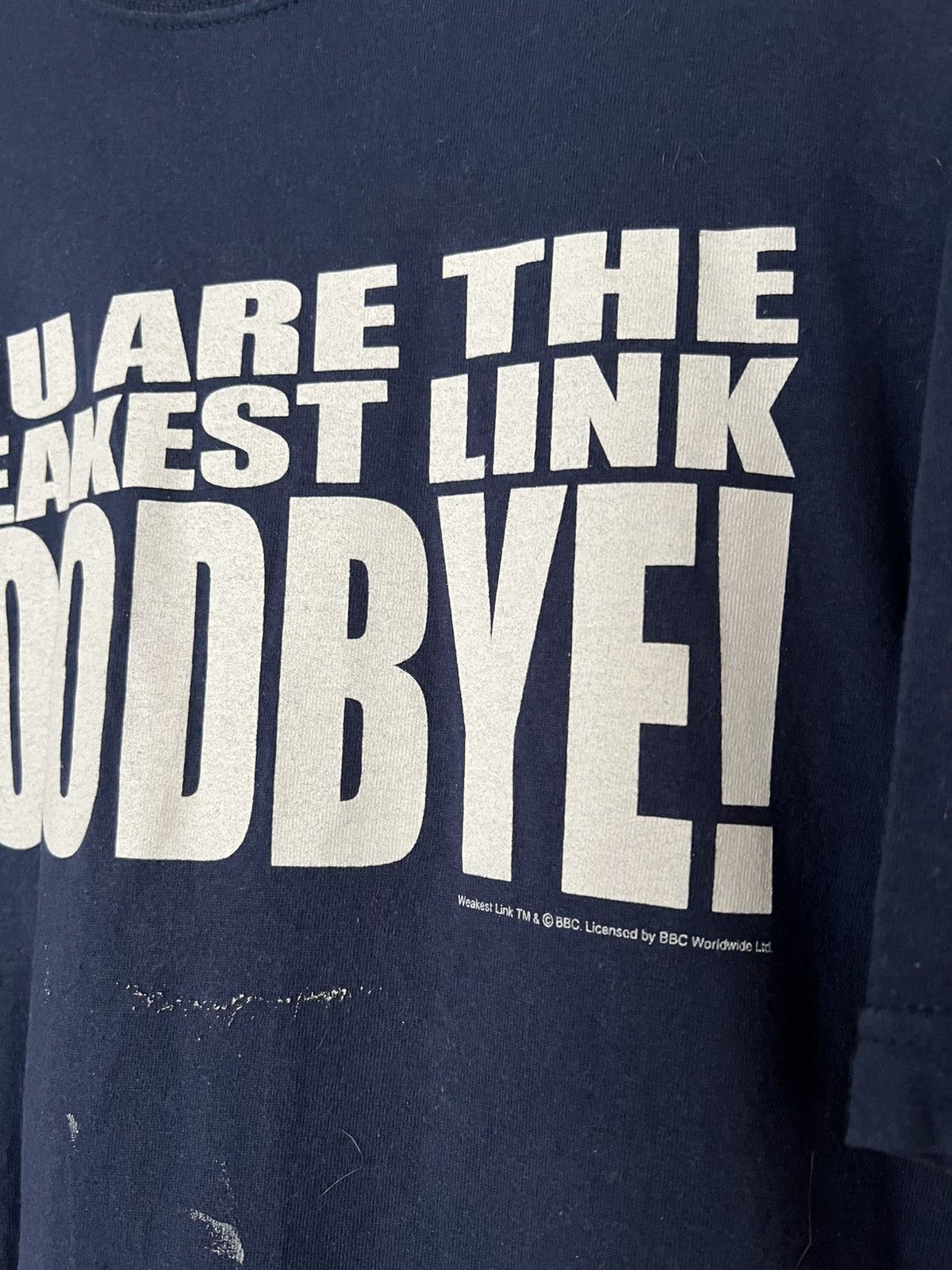 Vintage Vintage 90s The Weakest Link T-Shirt Tee BBC Show Funny Meme Size US XL / EU 56 / 4 - 8 Thumbnail