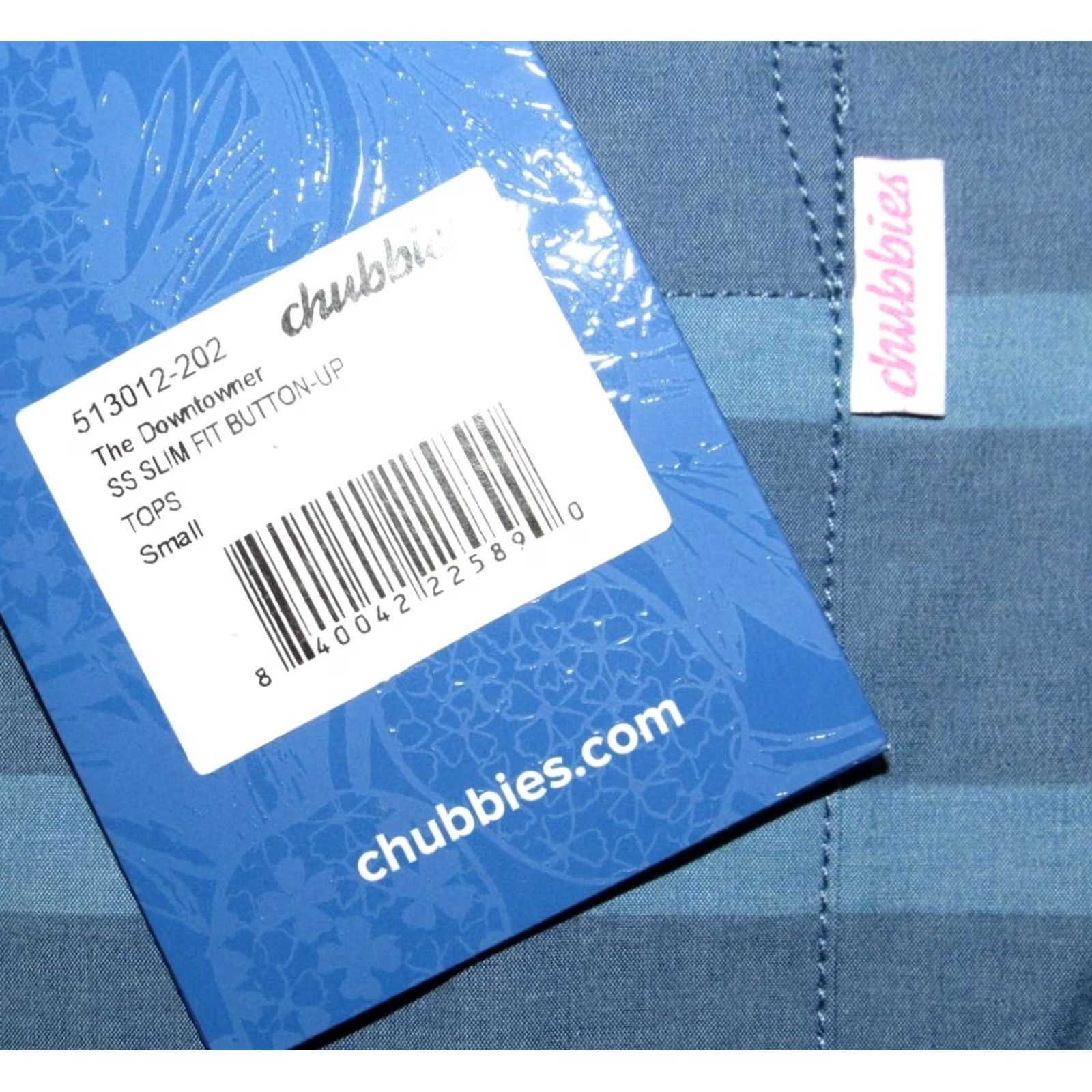 Chubbies CHUBBIES Blue Short Sleeve Downtowner Button Down Shirt Small NWT Mens XS? Size US S / EU 44-46 / 1 - 3 Thumbnail