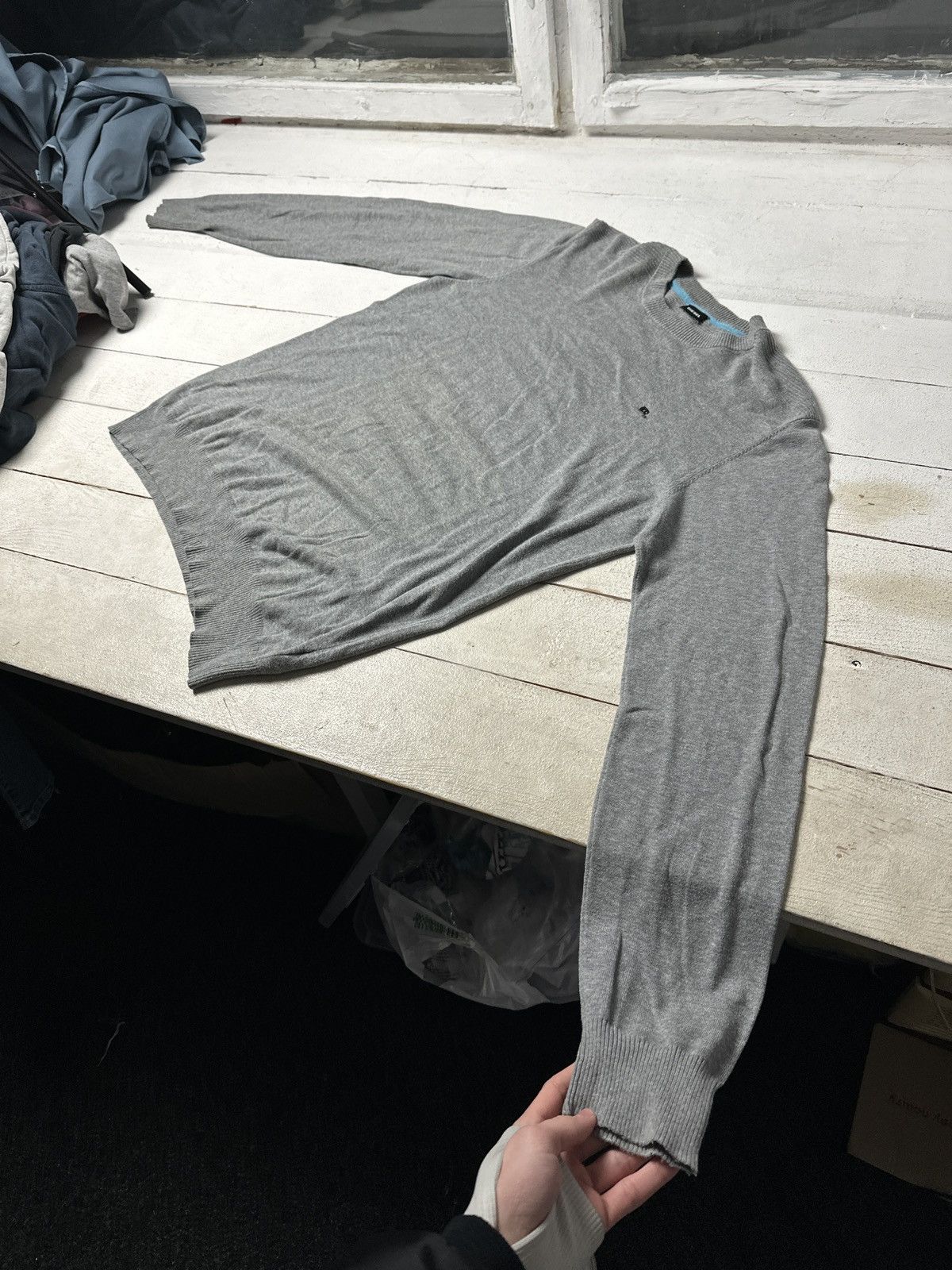 Diesel DIESEL 🚨RARE D LOGO 1978 AVANT GARDE LIGHT SWEATER Size US XL / EU 56 / 4 - 2 Thumbnail