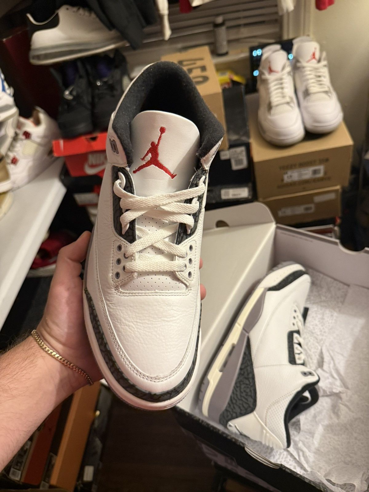 Jordan Brand Jordan retro 3 cement grey size 10.5 Size US 10.5 / EU 43-44 - 2 Thumbnail