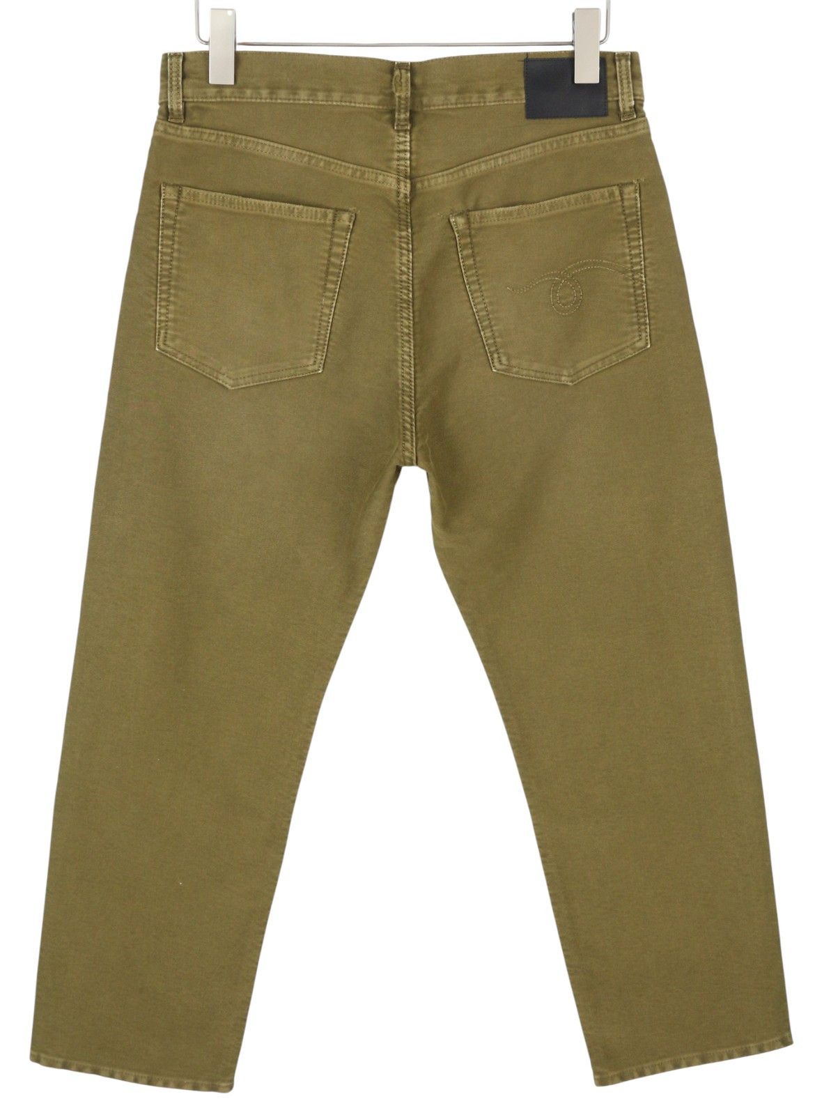 R13 BOYFRIEND 27 Olive Garment Dyed Moleskin Faded FW25 86612 Size 27" / US 4 / IT 40 - 2 Thumbnail