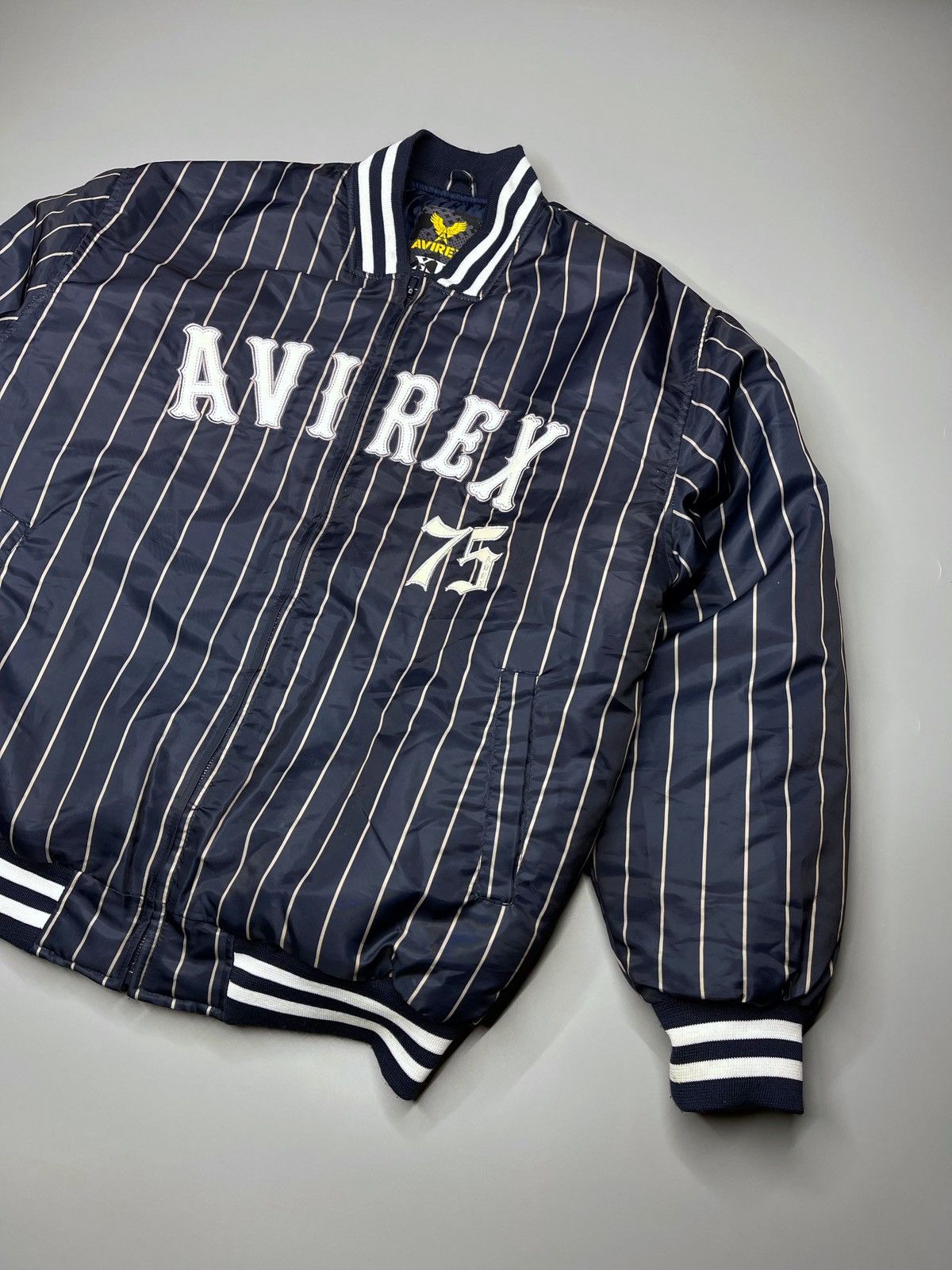 Avirex Vintage Avirex Stripped Bomber Jacket Size US XL / EU 56 / 4 - 4 Thumbnail