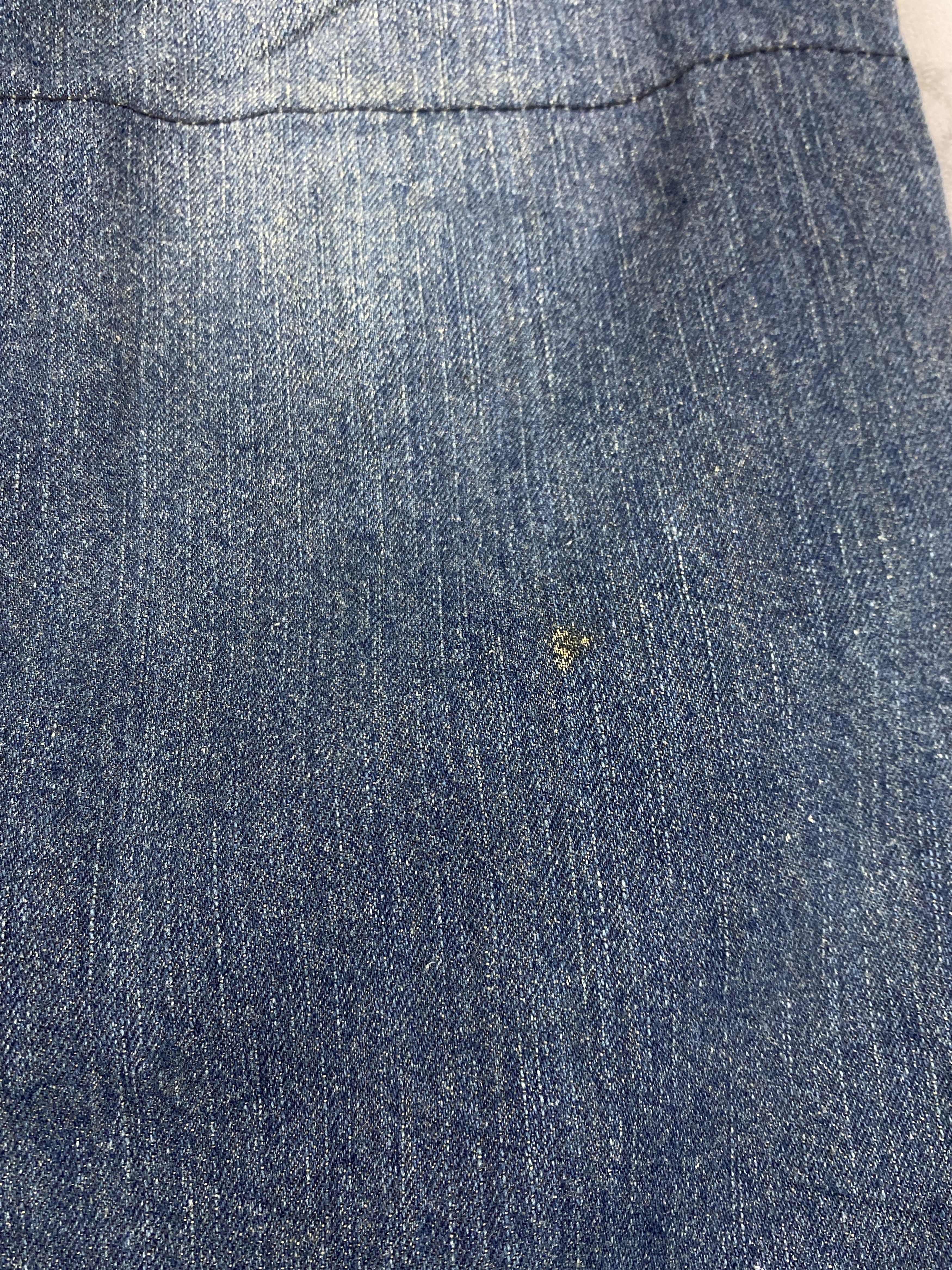 Japanese Brand Vintage Blue Moon Blue Custom patches Jeans 35x30.5- JN3934 Size US 35 - 11 Thumbnail