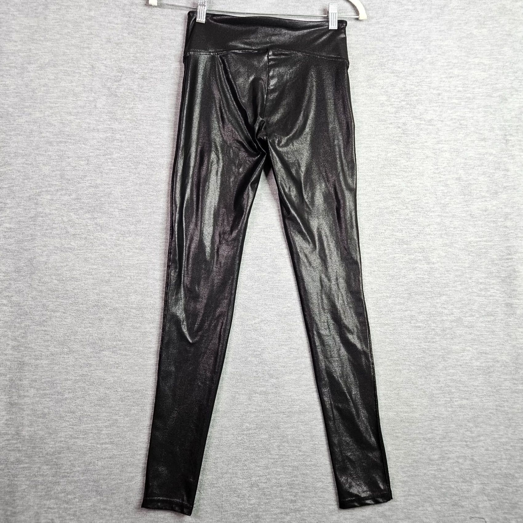Spanx Spanx Slim Faux Leather Pull-On Mid-Rise Skinny Legging Women's S Black Casual Pants Size 28" / US 6 / IT 42 - 2 Thumbnail
