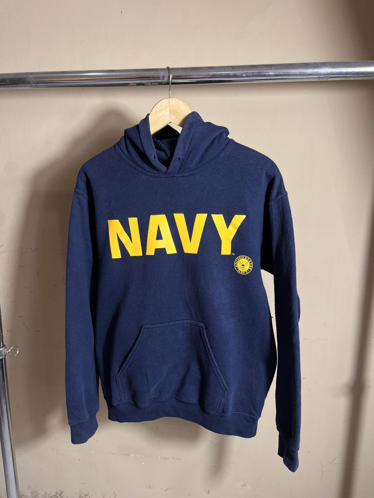 NVY Vintage navy hoodie Size US M / EU 48-50 / 2 - 1 Thumbnail