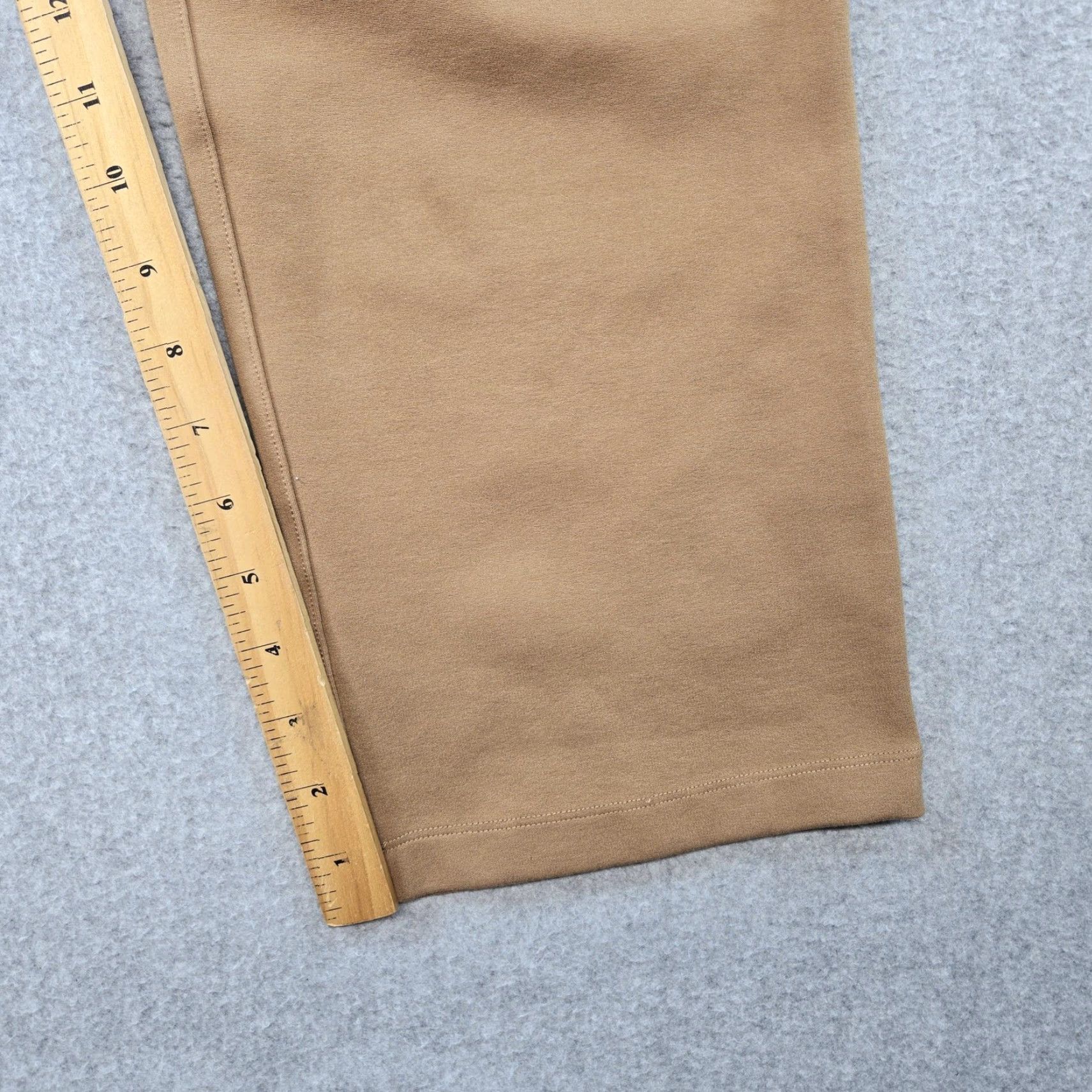 Quince Quince Pants Womens M Beige Dress Pants Straight Knit Pull On Stretch Comfort Size 32" / US 10 / IT 46 - 6 Thumbnail
