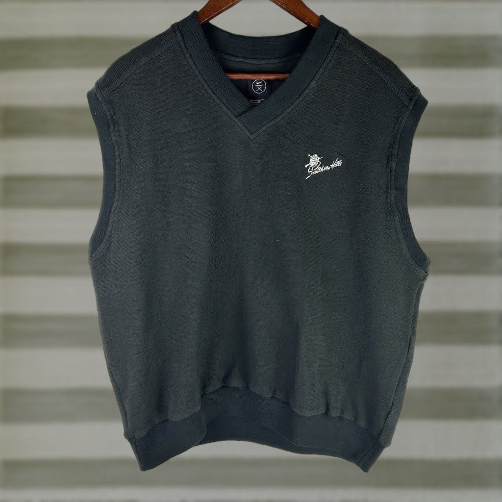 Vintage VINTAGE Nike Golf Men’s Large Black Sleeveless Vest Pullover V Neck Southern Hills Mens Golf Vest Size US L / EU 52-54 / 3 - 1 Thumbnail