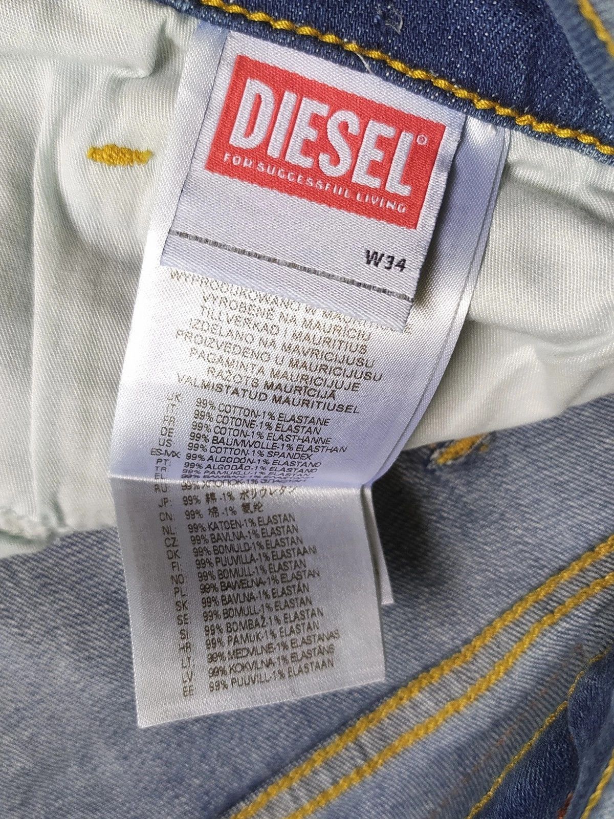 Diesel Diesel D-LUSTER L.32 MENS JEANS T/9954 Size US 34 / EU 50 - 7 Thumbnail