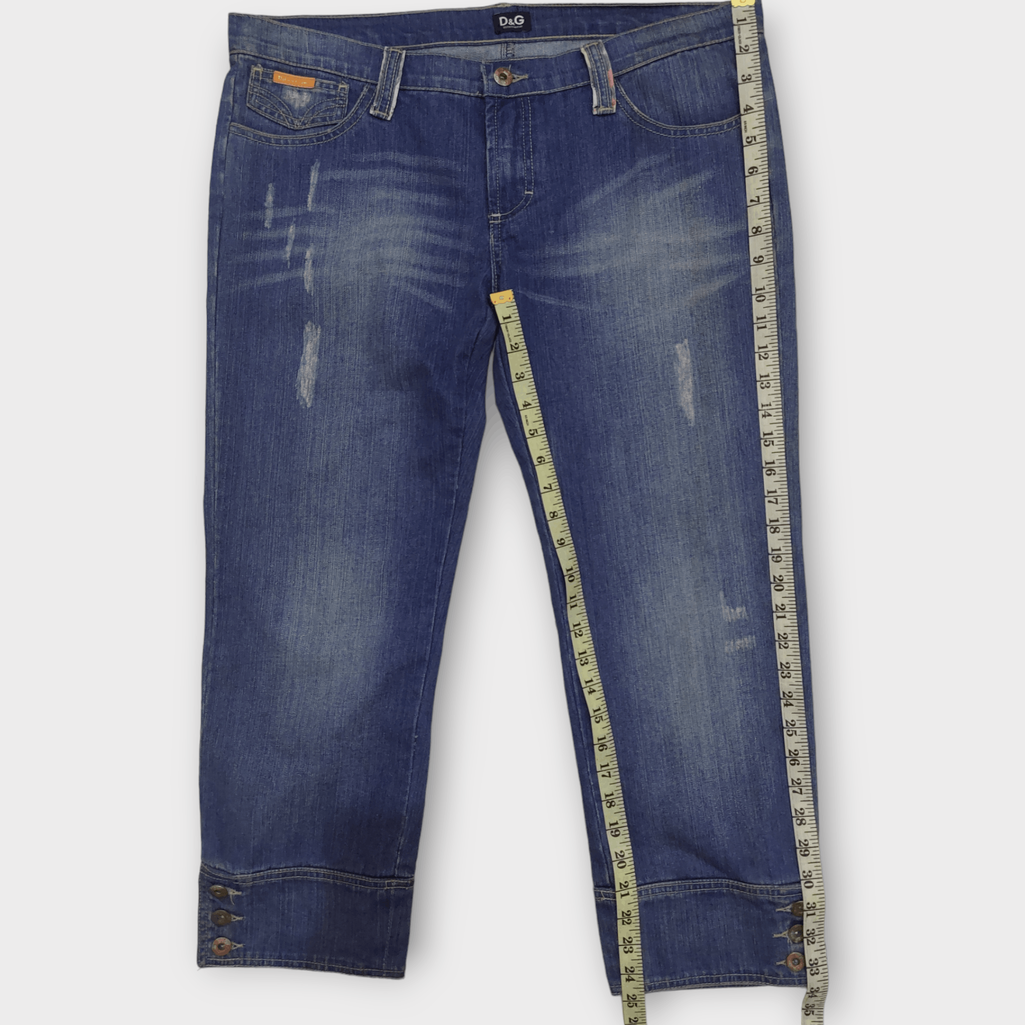 Dolce & Gabbana Dolce & Gabbana Love Logo Pocket Jeans Size 34" / US 12 / IT 48 - 16 Thumbnail