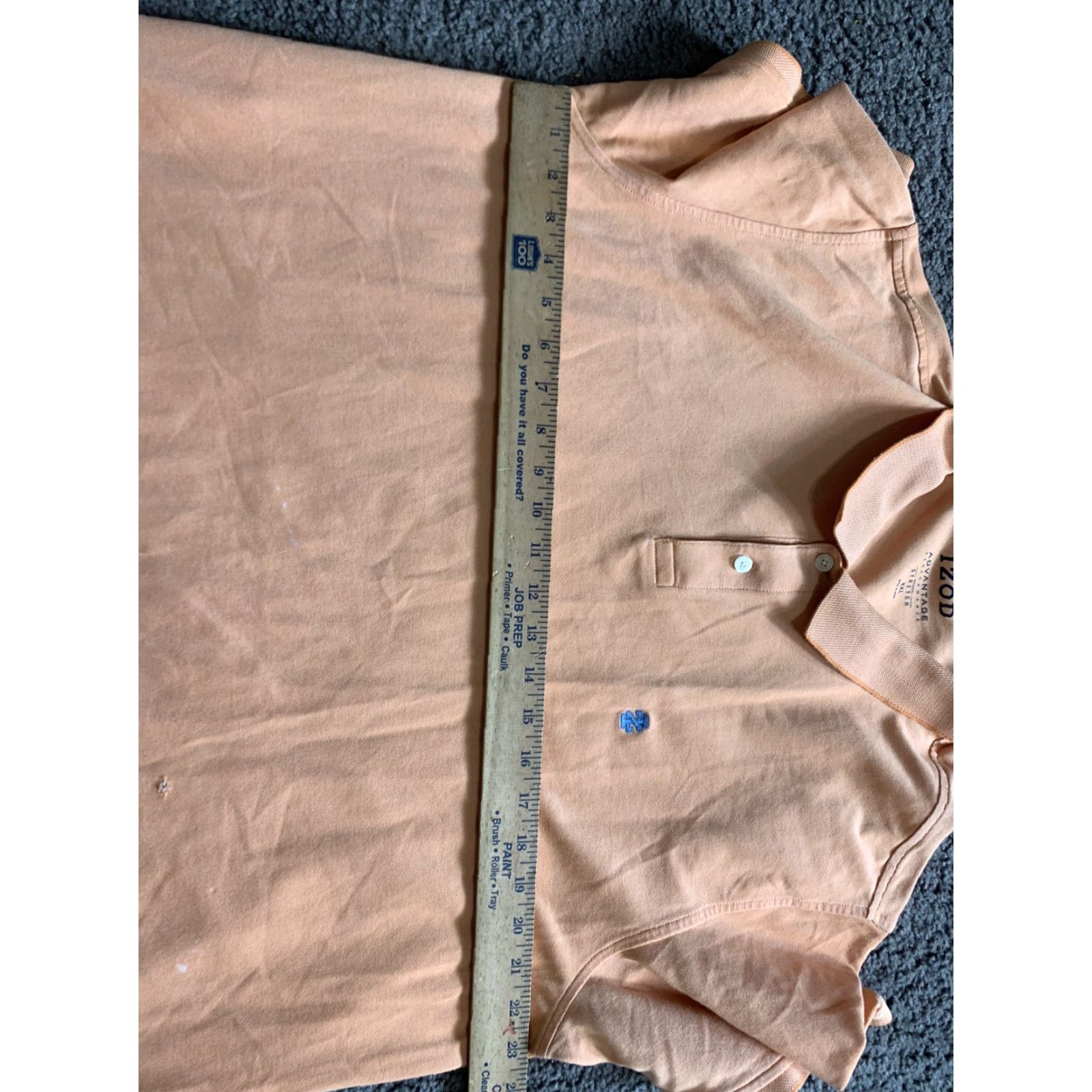 Izod VINTAGE Izod Advantage Performance Stretch Men's Collared Peach Orange 2XL Size US XXL / EU 58 / 5 - 5 Thumbnail