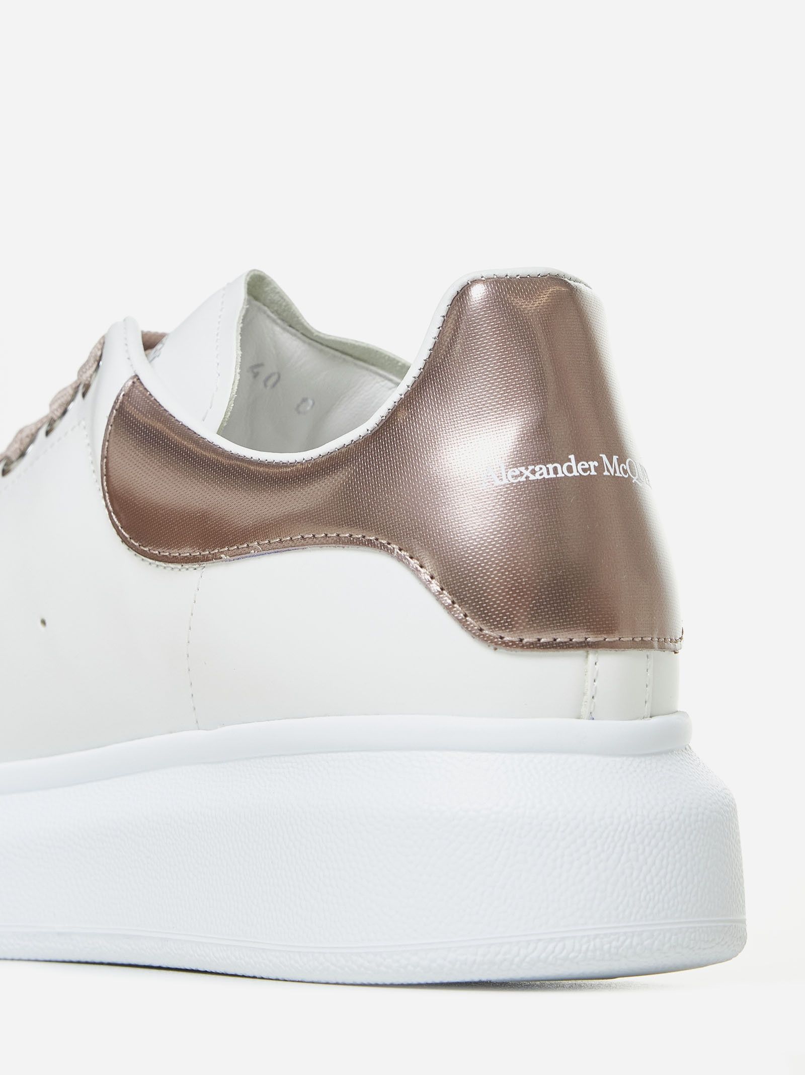 Alexander McQueen o1w1db10925 Sneaker Pelle S Gomm in White Size US 10 / IT 40 - 4 Thumbnail