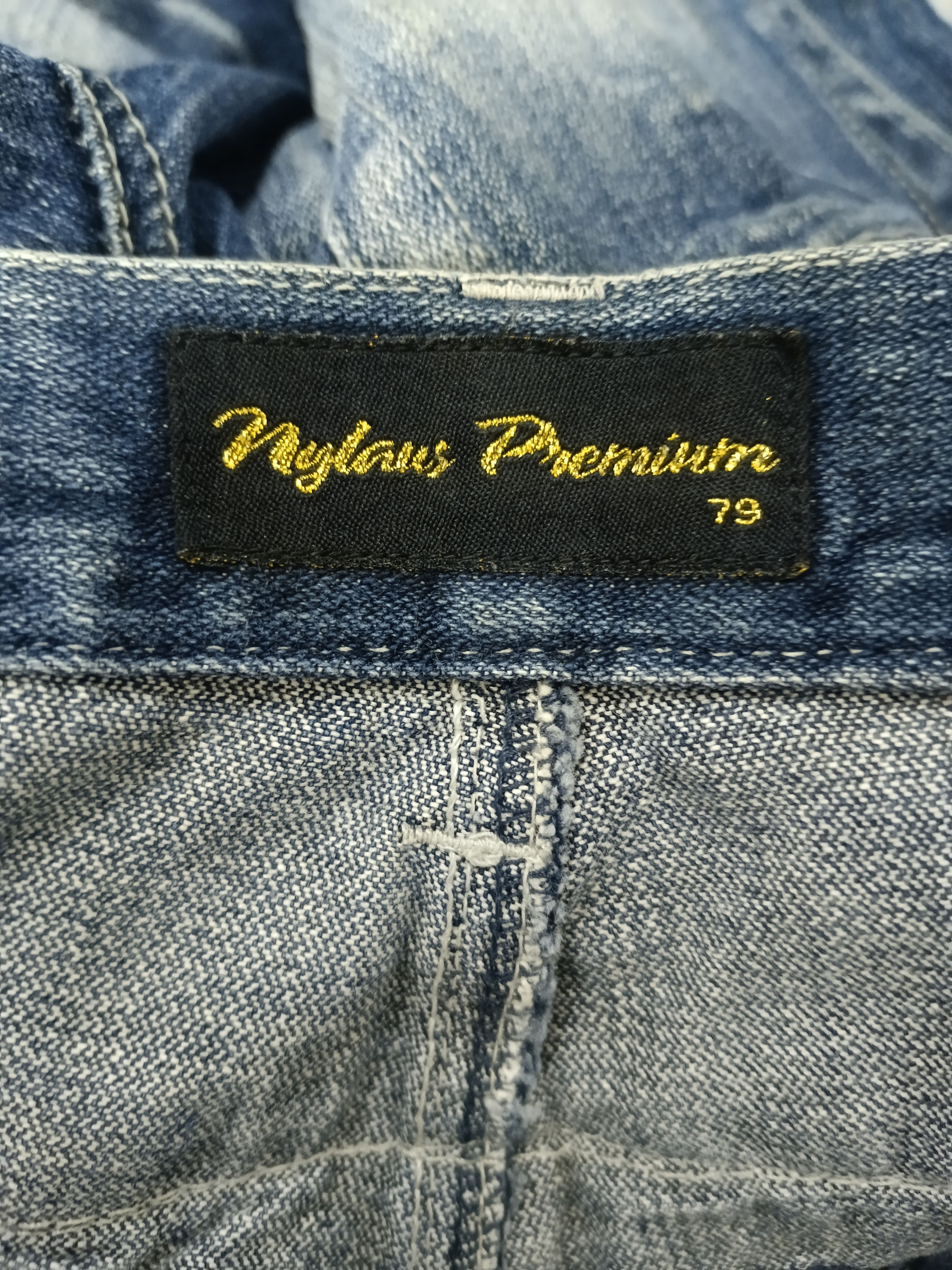 Japanese Brand FLARE SICK NYLAUS DENIM PANTS Size US 29 - 8 Thumbnail