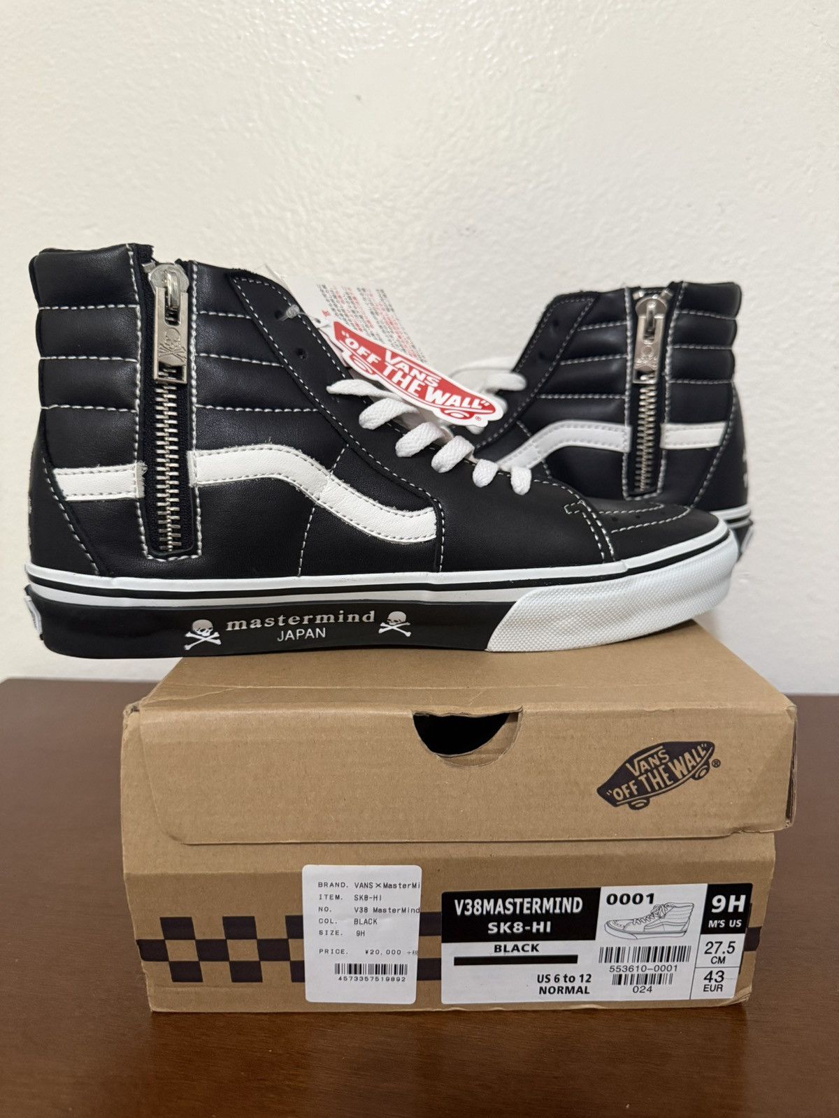 Mastermind Japan × Vans Vans Mastermind Sk8 Hi Size US 9.5 / EU 42-43 - 2 Thumbnail