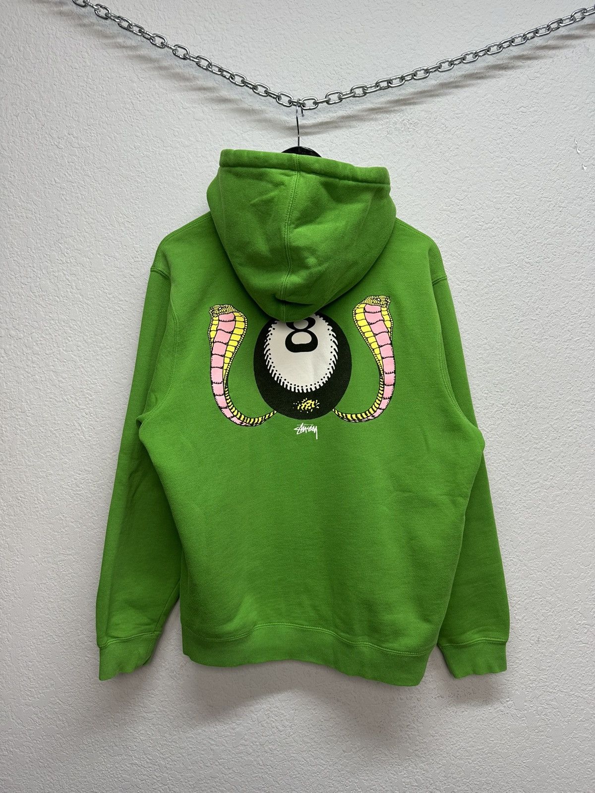 Stussy Vintage Stussy Big Logo Hoodie Boxy Green Y2K Size US M / EU 48-50 / 2 - 3 Thumbnail