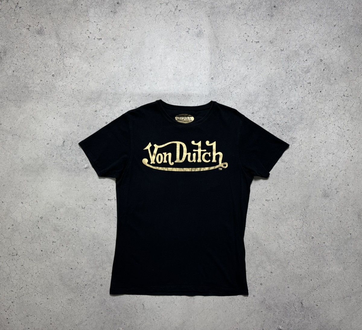 Von Dutch Von Dutch Black Big Logo T-Shirt Size L Size US L / EU 52-54 / 3 - 1 Thumbnail