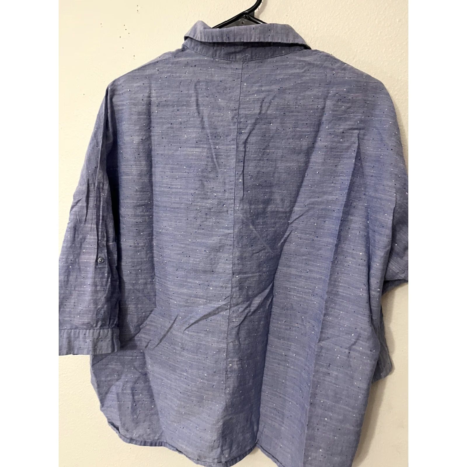 Zara Zara Basic Z1975 Denim Shirt Womens XS Blue Long Sleeve Button Front Relaxed Size XS / US 0-2 / IT 36-38 - 2 Thumbnail