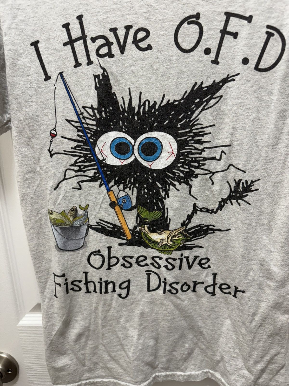 Gildan Gildan I Have OFD Fishing Meme Shirt Funny OCD Cartoon Size US S / EU 44-46 / 1 - 2 Thumbnail