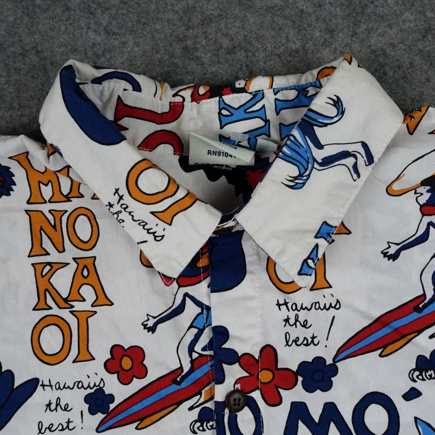 Vintage Kai Aloha Supply Shirt Mens 2XL White Hawaiian Surf Hula Girl Surfer Brah Hawaii Shirt Size US XXL / EU 58 / 5 - 2 Thumbnail