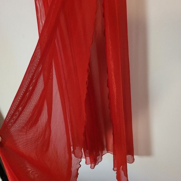 Other La Senza Vintage long red sheer maxi underwire nightgown -Xs Size ONE SIZE - 5 Thumbnail