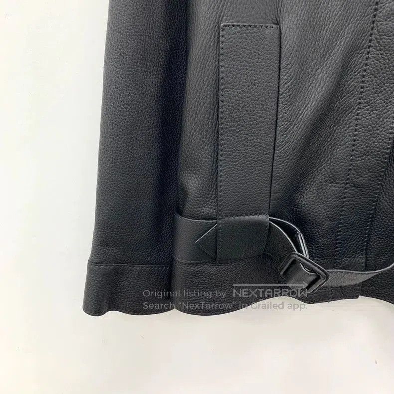 Hermes Hermes Black Deer Leather Belt Buckle Jacket. Size US XXS / EU 40 - 4 Thumbnail
