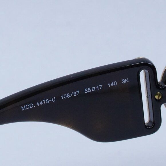 Versace Versace VE4478U GB1/87 Sunglasses Square Black Frame Size ONE SIZE - 9 Thumbnail