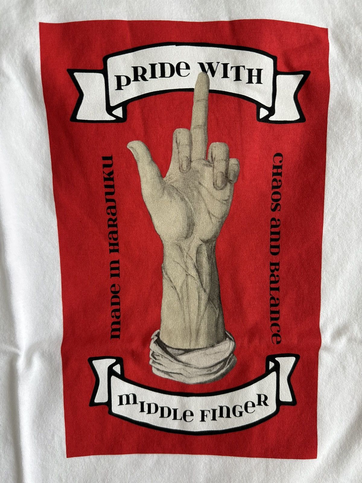 Japanese Brand Undercover Middle Finger Tee Made in Japan 5 Size US XXL / EU 58 / 5 - 5 Thumbnail