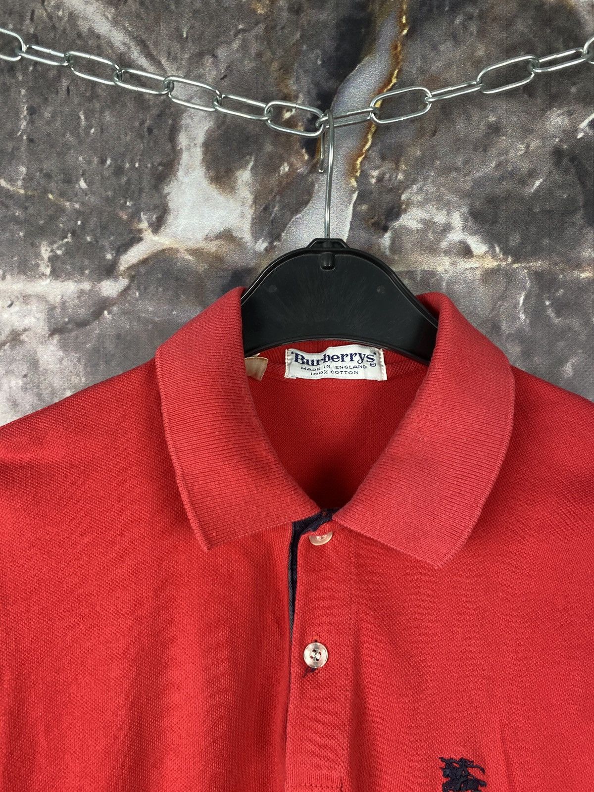 Burberry × Vintage Men’s Burberry Polo Shirt Vintage Luxury Size Medium Size US M / EU 48-50 / 2 - 9 Thumbnail
