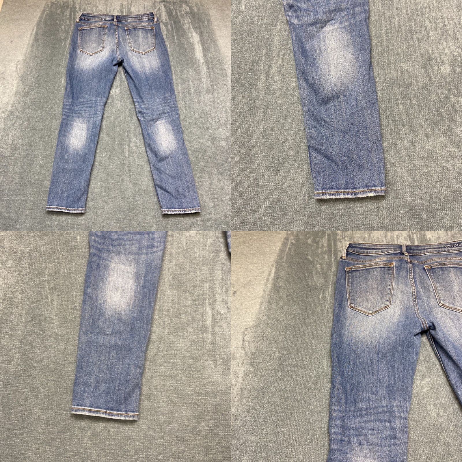 Vintage Vigoss Jagger Skinny Jeans Women 29 Blue Denim Stretch Distressed Casual Outdoor Jeans Women 29 Blue Denim Stretch Distressed Casual Outdoor Size 29" - 9 Thumbnail
