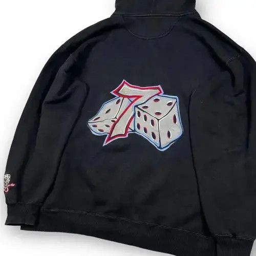 Designer Harajuku Number 7 Hoodie Oversized Size US L / EU 52-54 / 3 - 3 Thumbnail