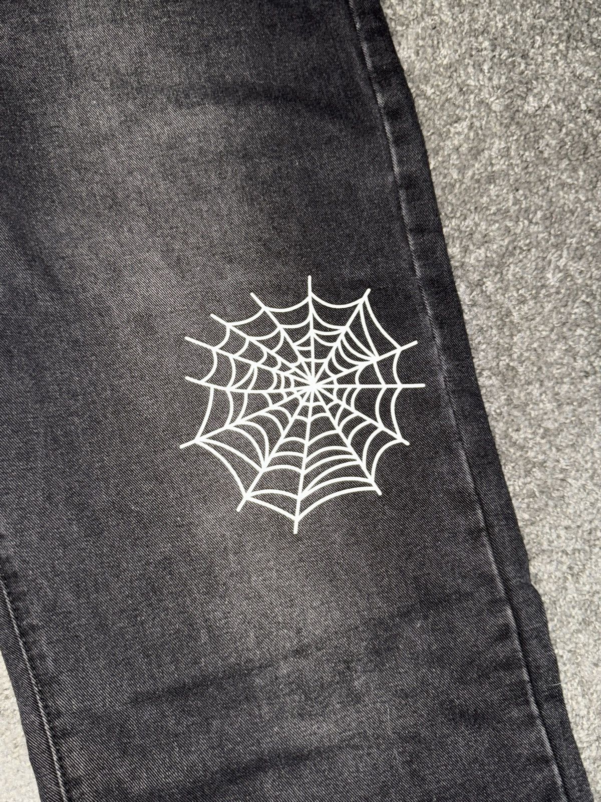 Japanese Brand × Vintage black baggy denim Spider 🕷️ jeans Size US 30 / EU 46 - 3 Thumbnail