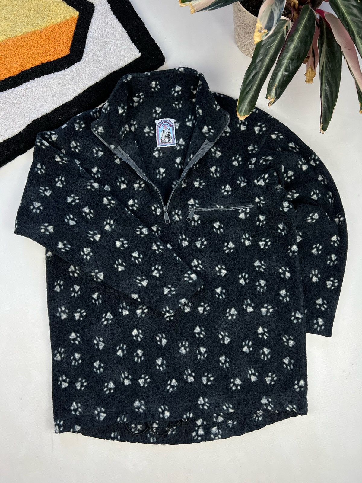 Jack Wolfskin × Vintage Jack Wolfskin Polartec Overprint Fleece Jacket Vintage Size US M / EU 48-50 / 2 - 2 Thumbnail
