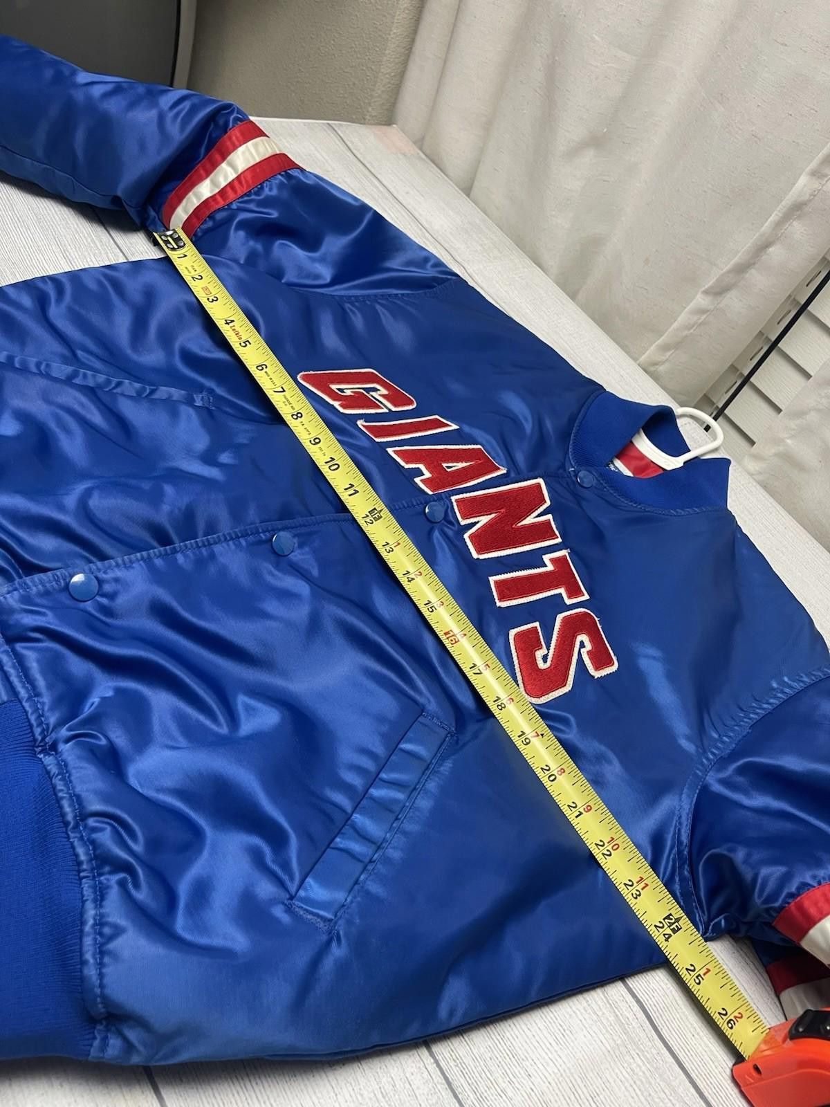 Starter Vintage NY Giants NFL Starter/Bomber Jacket L Size ONE SIZE - 7 Thumbnail