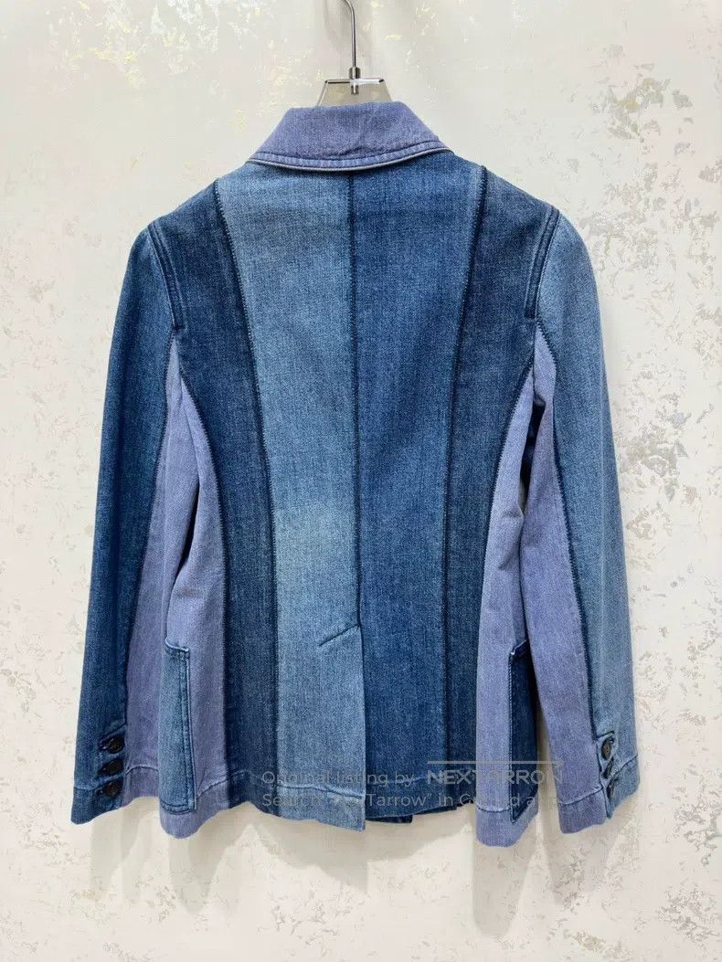 Dior Dior Colour-blocked denim jacket Size XXS / US 00 / IT 34 - 2 Thumbnail