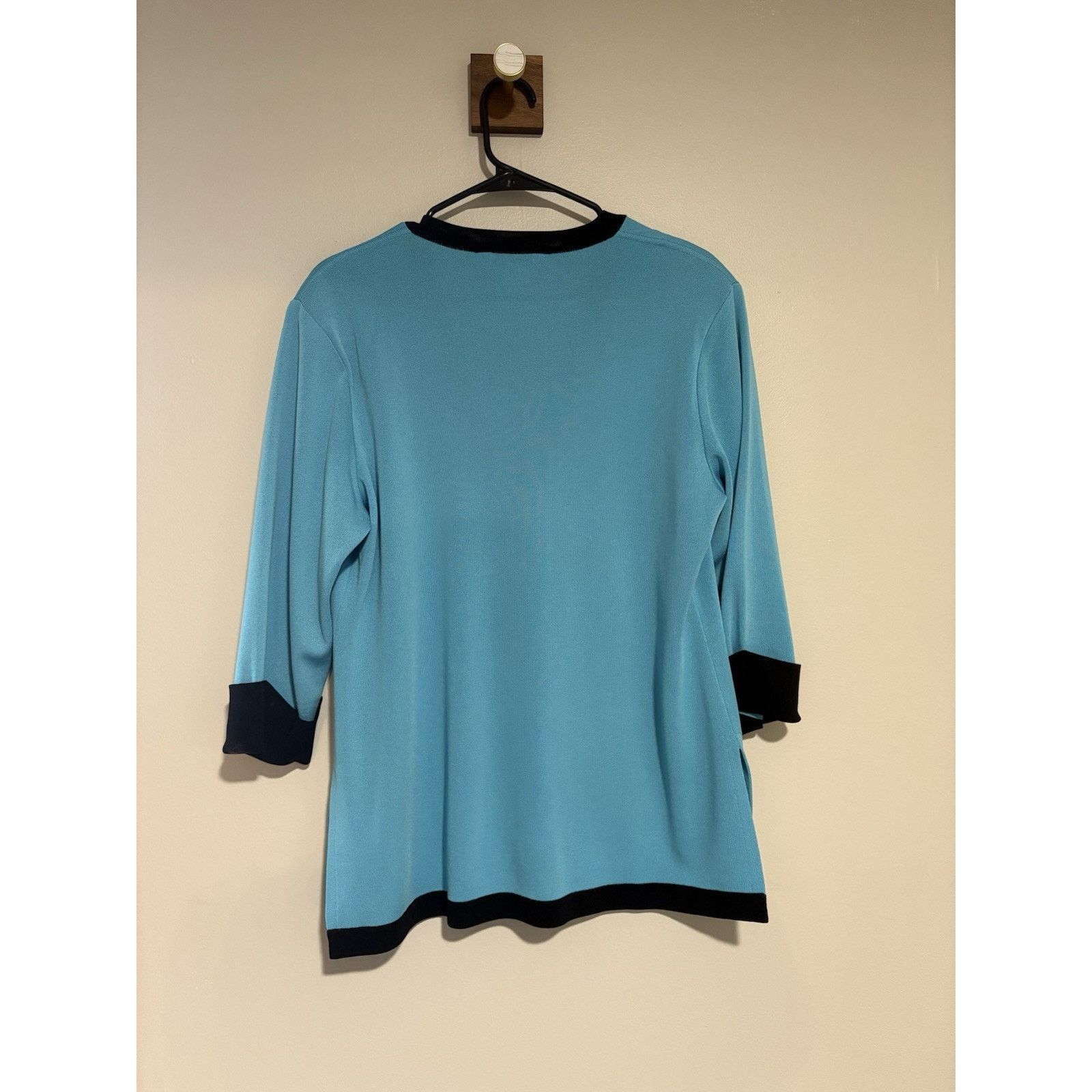 & Other Stories Exclusively Misook Cardigan Top Medium Blue Silky Acrylic Size M / US 6-8 / IT 42-44 - 8 Thumbnail