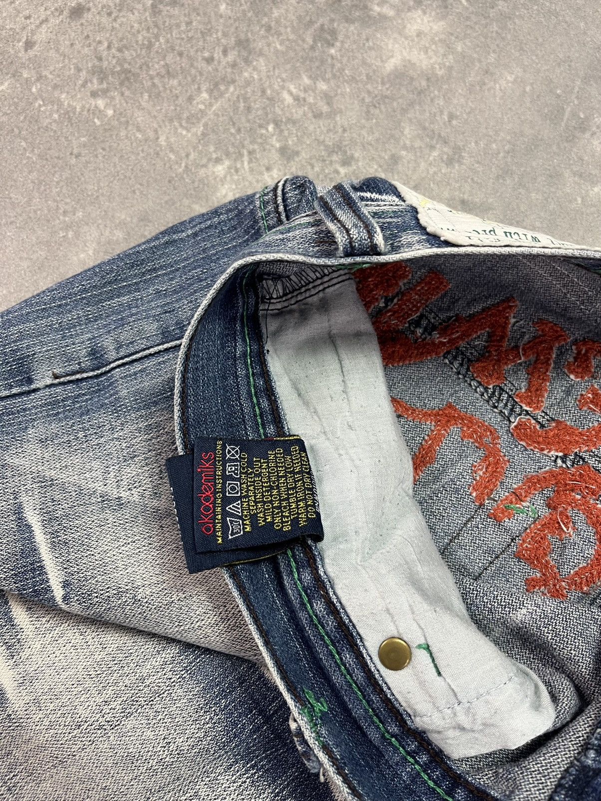 Akademiks Akademiks Big Logo Spellout Cyber Denim Shorts Jorts 34 Size US 34 / EU 50 - 10 Thumbnail