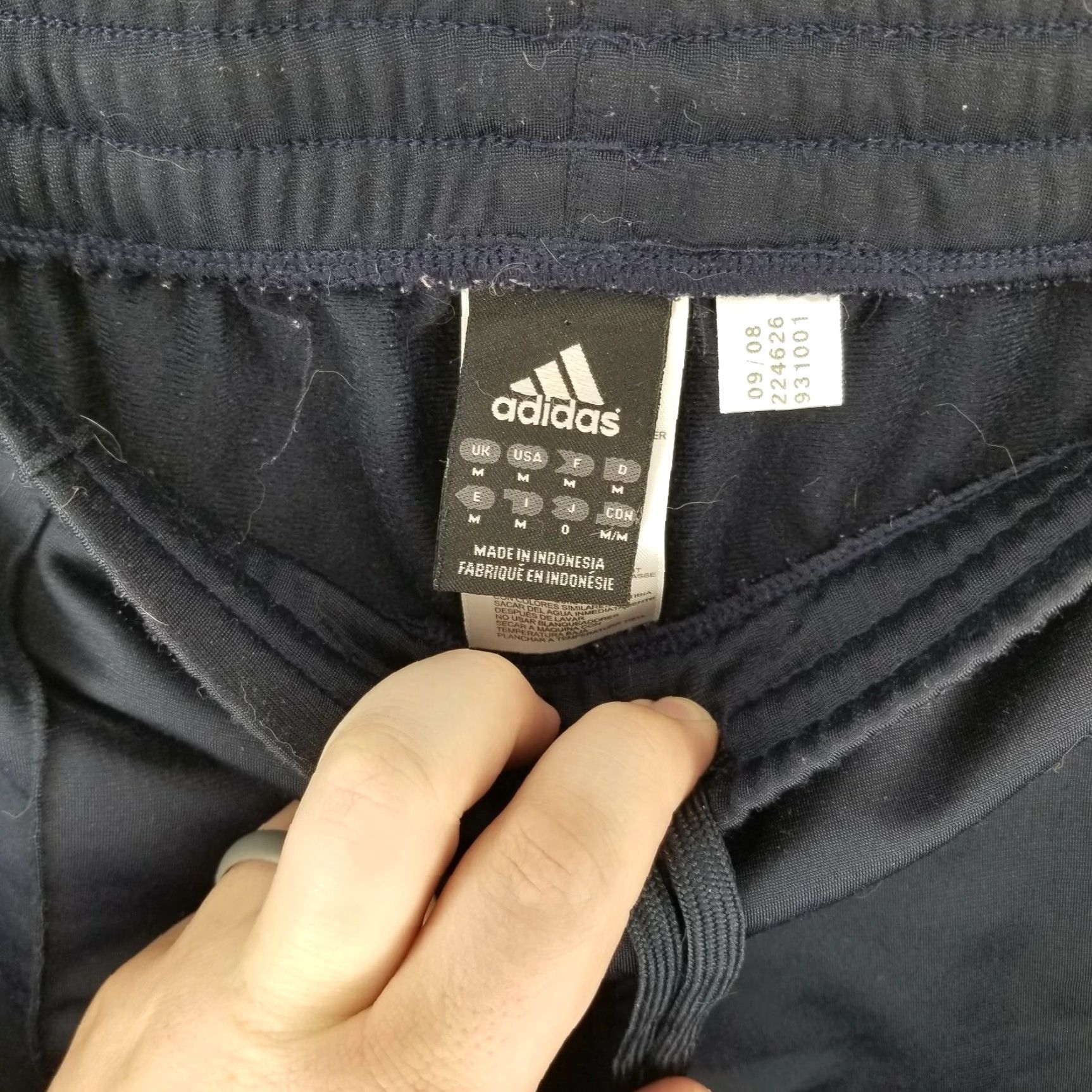 Adidas ADIDAS Pants Sweatpants Activewear Men M Striped Blue White Size M Size US 31 - 3 Thumbnail