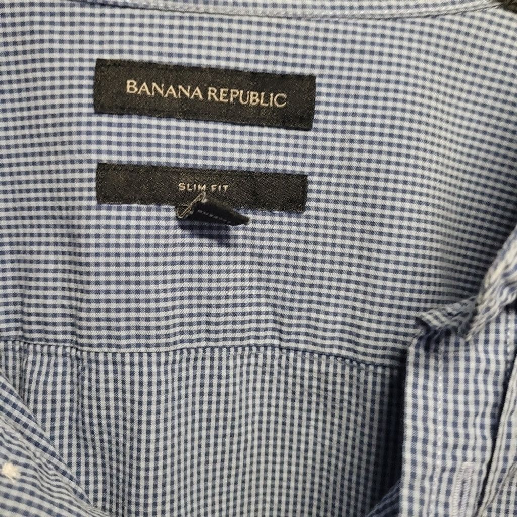 Banana Republic Banana Republic, men's shirt, blue/white stripes,nwot Size US L / EU 52-54 / 3 - 2 Thumbnail