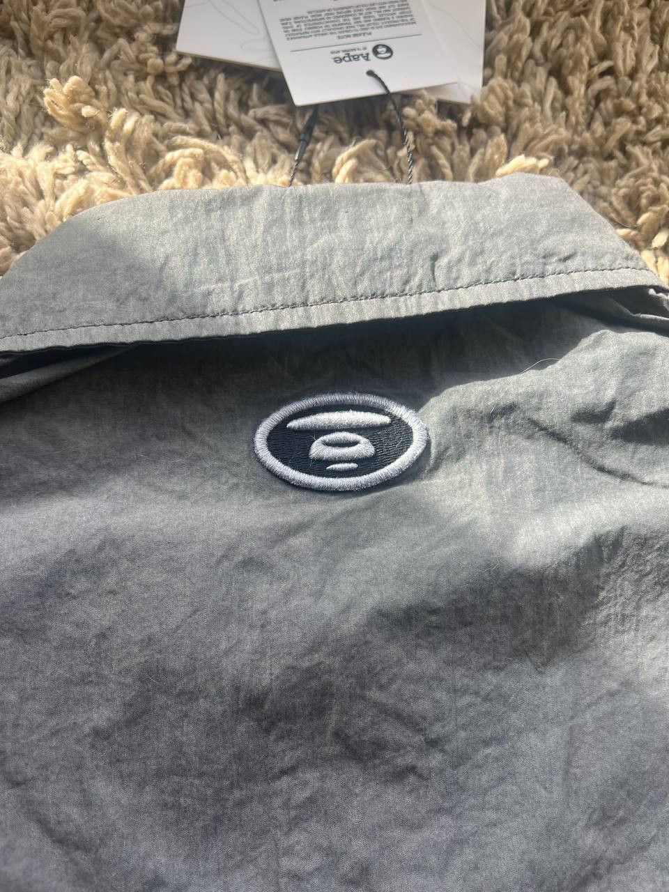 Aape × Bape × Japanese Brand A Bathing Ape Gray Embroidered Shirt Size US M / EU 48-50 / 2 - 8 Thumbnail