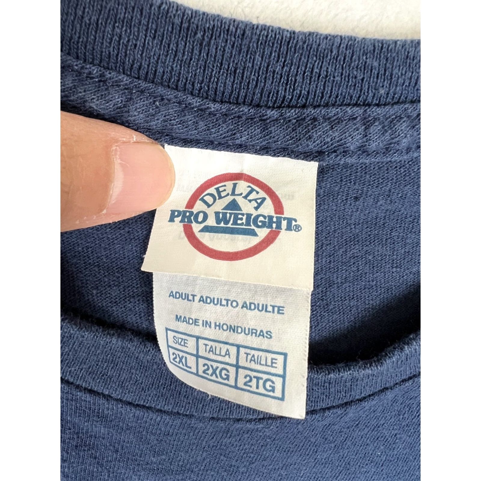 Delta VINTAGE Top Gun T-Shirt Delta 2XL Men Blue Short Sleeve Crew Neck Movie 90s Y2K Size US XXL / EU 58 / 5 - 3 Thumbnail