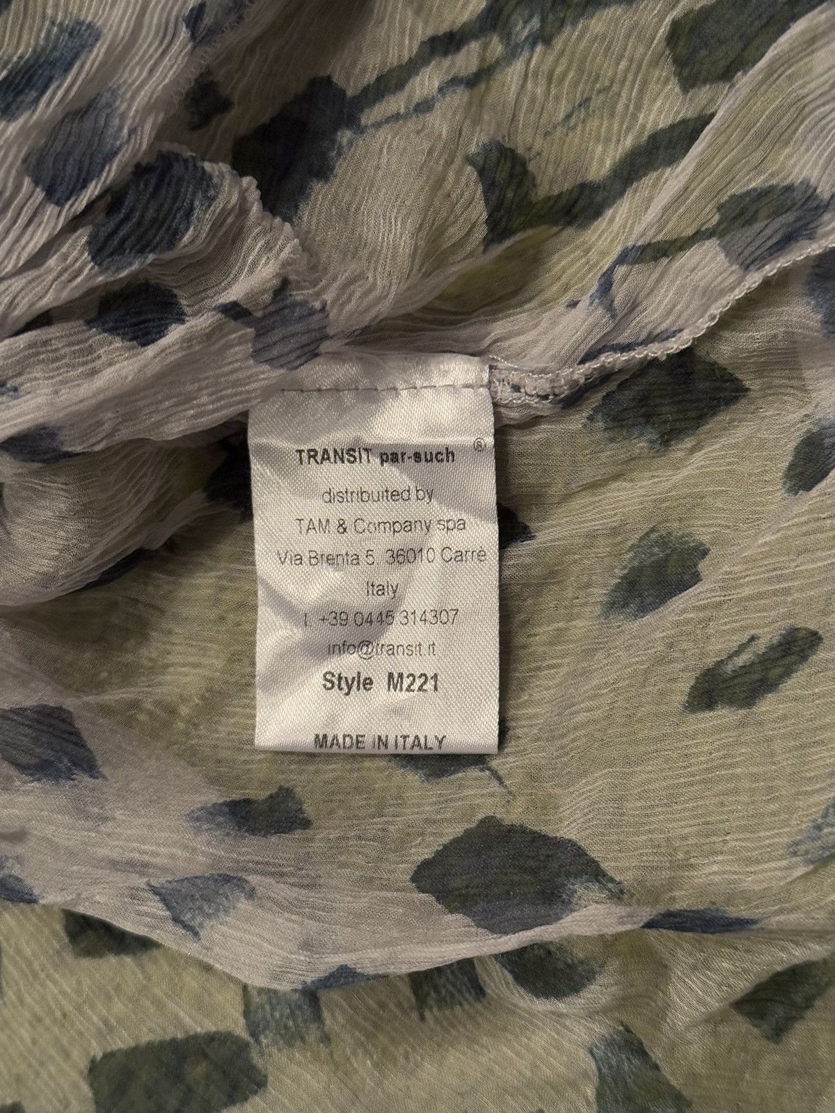 Transit × Transit Uomo Transit par-such avant garde 100% silk blouse Size M / US 6-8 / IT 42-44 - 5 Thumbnail