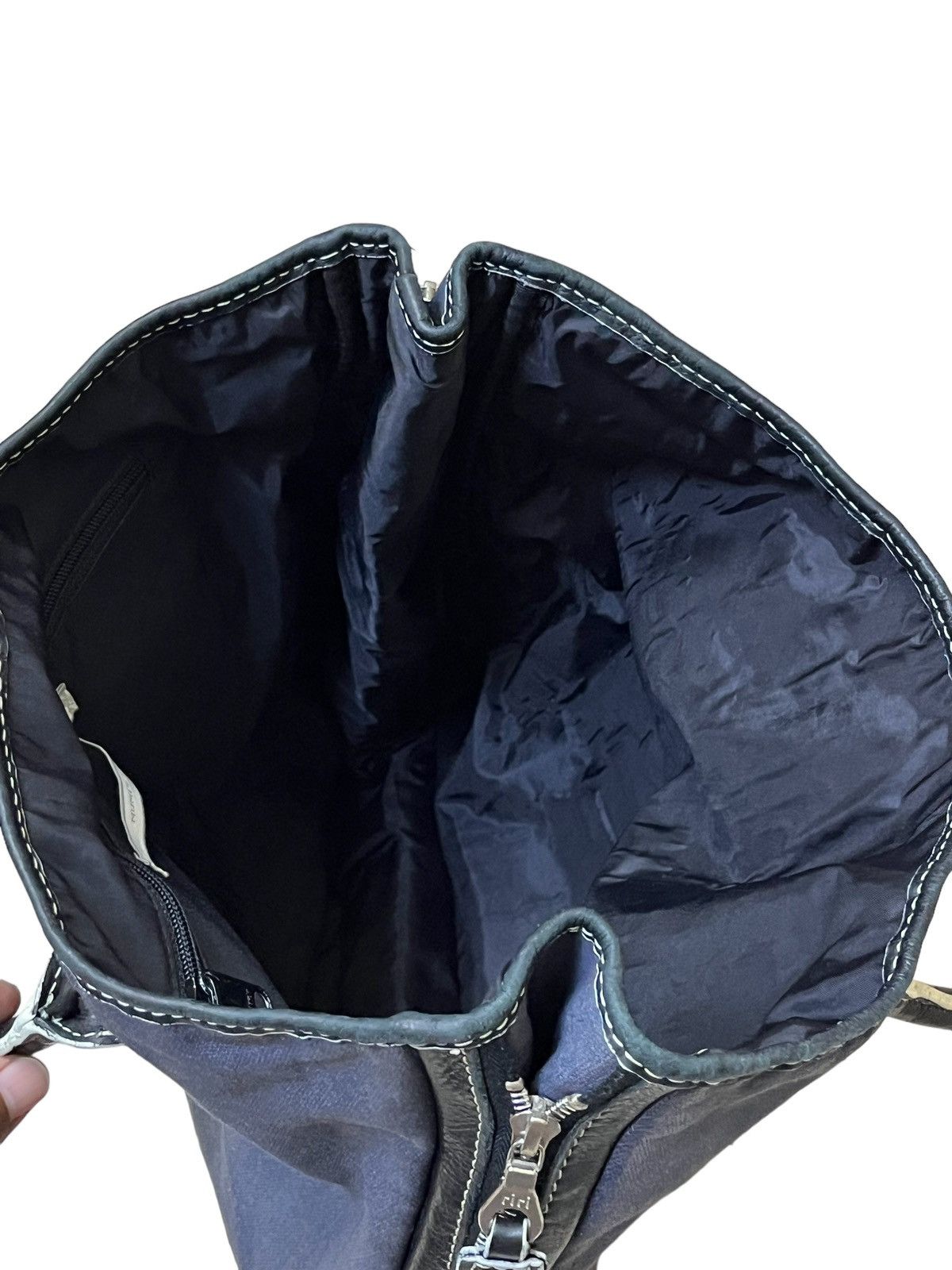 Takahiromiyashita The Soloist. NUMBER (N)INE BLACK CANVAS/LEATHER TOTE BAG Size ONE SIZE - 10 Thumbnail
