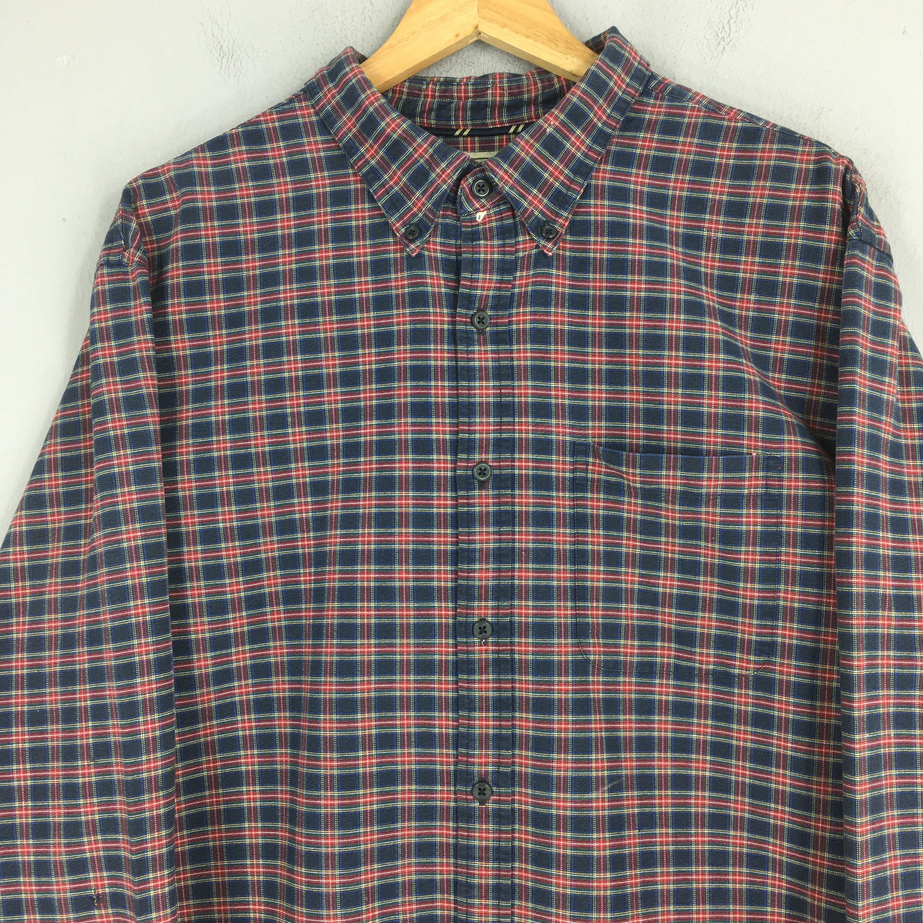 L.L. Bean Vintage LL Bean Flannel Checkered Shirt XLarge Size US XL / EU 56 / 4 - 2 Thumbnail