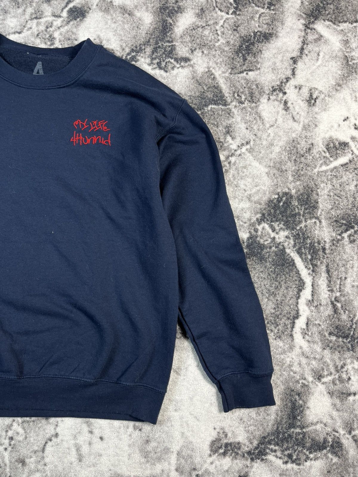 Other YG 4Hunnid Good Sex No Stress Graphic Crewneck Navy Size US M / EU 48-50 / 2 - 4 Thumbnail